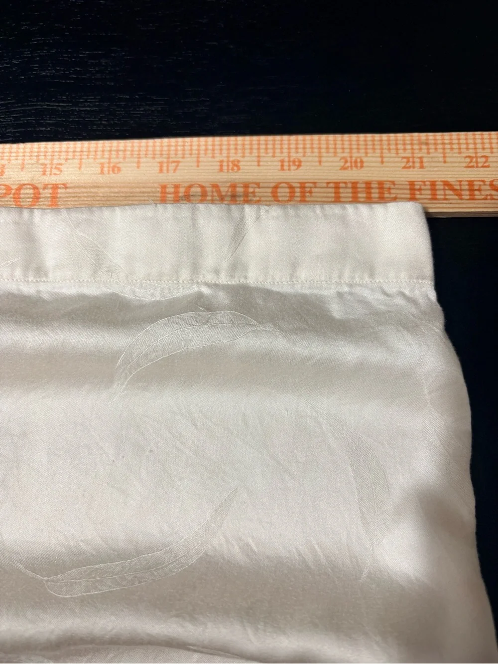 Legna SDH Ivory Satin Feel Lyocell King Size Single Pillow Case Made in Italy